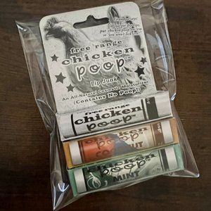 3 Pack of Chicken Poop Lip Balm